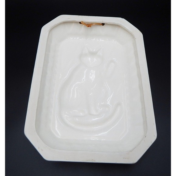 Sigma Taste Setter Bernard B Kliban Waving Cat Wall Hanging Mold Japan White - Picture 6 of 10